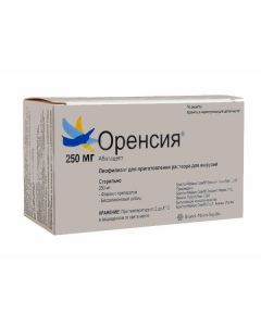 Abatatsept - Orencia lyophilisate for solution for infusion 250 mg bottle 1 pc. complete with syringe florida Pharmacy Online - florida.buy-pharm.com