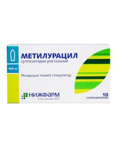 Dyoksometyltetrahydropyrymydyn - Methyluracil rectal suppositories 500 mg 10 pcs. florida Pharmacy Online - florida.buy-pharm.com