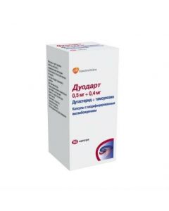 tamsulosin, dutasteride - Duodart capsules with modif. exp. 0.5 mg + 0.4 mg 90 pcs florida Pharmacy Online - florida.buy-pharm.com