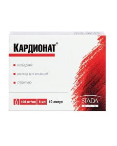 meldon - Cardionate solution for injection 100mg / ml 5 ml ampoules 10 pcs. florida Pharmacy Online - florida.buy-pharm.com