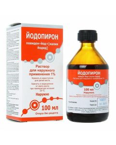 Povidone-iodine, potassium iodide - Iodopyrone solution 1%, 100 ml florida Pharmacy Online - florida.buy-pharm.com