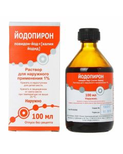 Povidone-Iodine, Potassium iodide - Iodopyron solution 1% bottle of 100 ml florida Pharmacy Online - florida.buy-pharm.com