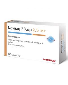 bisoprolol - Concor Cor tablets coated.pl.ob. 2.5 mg 30 pcs. florida Pharmacy Online - florida.buy-pharm.com