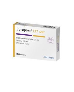 Levothyroxine sodium - Eutiroks tablets 137 mcg, 100 pcs. florida Pharmacy Online - florida.buy-pharm.com