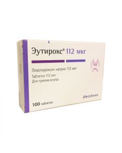 levothyroxine sodium - Eutirox tablets 112mkg 100 pcs florida Pharmacy Online - florida.buy-pharm.com