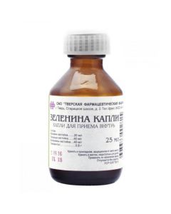 belladonna tincture, valerian remedy. rhizomes with roots tincture, lily of the valley tincture, levomenthol - Zelenin drops 25 ml florida Pharmacy Online - florida.buy-pharm.com