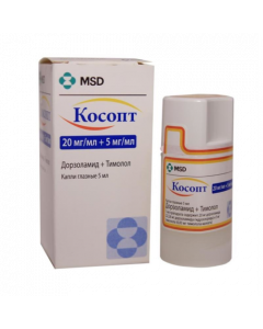Dorzolamyd, Timolol - Cosopt eye drops 20 mg / ml + 5 mg / ml 5 ml florida Pharmacy Online - florida.buy-pharm.com