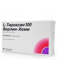 Levothyroxine sodium - L-Thyroxine-100 Berlin Chemie tablets 100 mcg, 100 pcs. florida Pharmacy Online - florida.buy-pharm.com