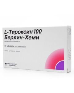 Levothyroxine sodium - L-Thyroxine-100 Berlin Chemie tablets 100 mcg, 50 pcs. florida Pharmacy Online - florida.buy-pharm.com