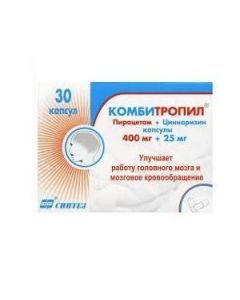 Piracetam, Cinnarizine - Combitropil capsules, 30 pcs. florida Pharmacy Online - florida.buy-pharm.com