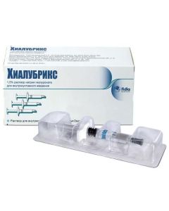 Hyaluronat sodium - Hyalubrix solution for intra-articular injection 30mg / 2ml syringe 3 pcs. florida Pharmacy Online - florida.buy-pharm.com