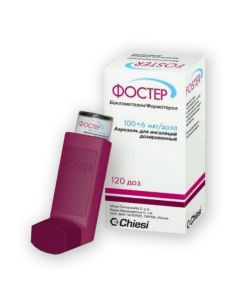 beclomethasone, formoterol - Foster aerosol 0.1 mg + 6 mcg / dose, 120 doses florida Pharmacy Online - florida.buy-pharm.com