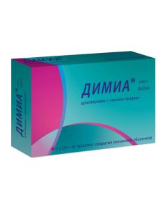 Drospyrenon, ethinyl estradiol - Dimia tablets 3 mg + 0.02 mg, 84 pcs. florida Pharmacy Online - florida.buy-pharm.com