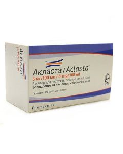 Zolendronovaya acid - Aklast solution for infusion 5 mg / 100 ml bottle of 100 ml florida Pharmacy Online - florida.buy-pharm.com