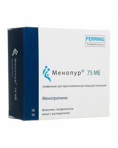Menotropyn - Menovazine bottles, 40 ml of p21fro60 lyophrof. r-ra d / in 75 ME + solvent vials of 10 pieces. florida Pharmacy Online - florida.buy-pharm.com