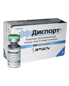 complex botulynycheskyy toxin type A-hemahhlyutynyn - Dysport lyophilisate d / prigot. solution d / injection. 300 units vials 1 pc. florida Pharmacy Online - florida.buy-pharm.com