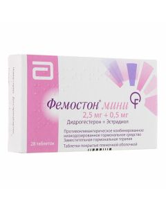 Dydrogesterone, Estradiol - Femoston mini tablets coated.pl.ob. 28 pcs. florida Pharmacy Online - florida.buy-pharm.com
