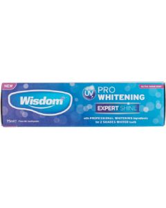 Buy Wisdom PRO Whitening Expert Shine toothpaste for effective removal and prevention of stains 75ml | Florida Online Pharmacy | https://florida.buy-pharm.com