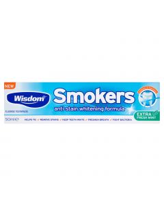 Buy Wisdom Smokers super mint toothpaste is designed to thoroughly clean the enamel from plaque 50ml  | Florida Online Pharmacy | https://florida.buy-pharm.com