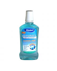 Buy Wisdom Smokers Mouthwash Ice freshness rinse, enhanced formula, cleansing effect 500ml | Florida Online Pharmacy | https://florida.buy-pharm.com