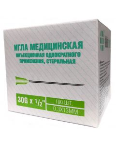 Buy SF Medical 100 pcs. Medical Needles for syringes, disposable, injectable, single use, sterile Size 30G 1 1/2 '(0.3x13mm) | Florida Online Pharmacy | https://florida.buy-pharm.com