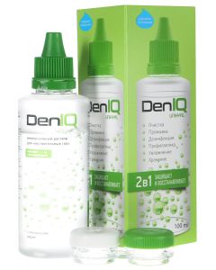 Buy DenIQ Unihyal Solution for contact lenses, with a container, 100 ml | Florida Online Pharmacy | https://florida.buy-pharm.com