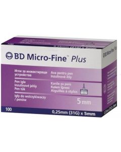 Buy BD Micro-Fine Plus Pen Needles, 0.25 mm (31G) x 5 mm, 100 pcs | Florida Online Pharmacy | https://florida.buy-pharm.com