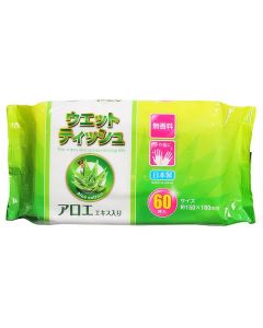 Buy Wet wipes for hands with aloe extract, 60 pcs | Florida Online Pharmacy | https://florida.buy-pharm.com