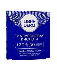 Buy Libriderm Hyaluronic acid 120Mg tablets 0.6G No. 30 Set of 2 Products (Bad) | Florida Online Pharmacy | https://florida.buy-pharm.com