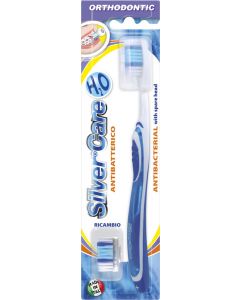 Buy Silver Care Orthodontic toothbrush 'H2O Orthodontic', for gentle care of teeth during treatment with a bracket system, medium hardness, assorted | Florida Online Pharmacy | https://florida.buy-pharm.com