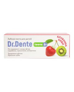 Buy Dr. Dente teens 8+, Toothpaste for children from 8 years old 65 g kiwi / strawberry | Florida Online Pharmacy | https://florida.buy-pharm.com