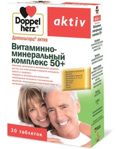Buy Vitamin and mineral complex Doppelherz 'Aktiv. 50+', 30 tablets | Florida Online Pharmacy | https://florida.buy-pharm.com
