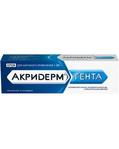 Buy Akriderm GENTA cream for plank beds. approx. 0.05% + 0.1% tube 30g | Florida Online Pharmacy | https://florida.buy-pharm.com