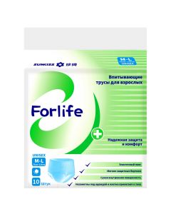 Buy FORLIFE Absorbing panties for adults ML (75-110 cm) 10 pcs. | Florida Online Pharmacy | https://florida.buy-pharm.com