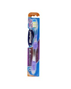 Buy Wisdom Control Grip Medium Toothbrush with denser, multi-level bristles. Medium hardness. | Florida Online Pharmacy | https://florida.buy-pharm.com