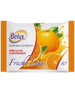 Buy Wet wipes BELUX Fresh line Orange, 3 packs, 10 pcs  | Florida Online Pharmacy | https://florida.buy-pharm.com