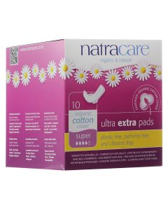 Buy Natracare Ultra Thin Wing Pads, 'Super', 10 pcs. | Florida Online Pharmacy | https://florida.buy-pharm.com