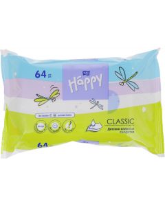 Buy Bella baby Happy Classic wet wipes, with vitamin E and allantoin, 64 pcs | Florida Online Pharmacy | https://florida.buy-pharm.com