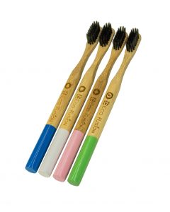 Buy Family set of 4 bamboo toothbrushes Eco Fusion Topper carbon-sprayed, soft | Florida Online Pharmacy | https://florida.buy-pharm.com