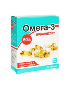 Buy Omega-3, for heart vessels, lowers cholesterol, 80 capsules, concentrate 60% caps., Alpaca | Florida Online Pharmacy | https://florida.buy-pharm.com