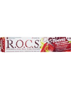 Buy ROCS Teens Active Day Toothpaste Cola and lemon from 8 to 18 years old 74 g | Florida Online Pharmacy | https://florida.buy-pharm.com