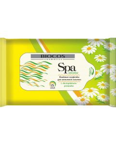 Buy BioCos Napkins for intimate hygiene 'SPA Intime. Chamomile', 15 pcs | Florida Online Pharmacy | https://florida.buy-pharm.com