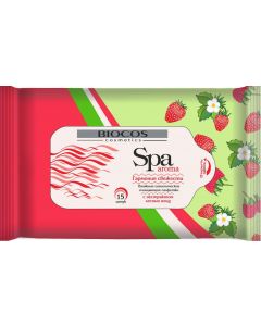 Buy BioCos Wet wipes 'SPA Aroma Wild berry, 15 pcs  | Florida Online Pharmacy | https://florida.buy-pharm.com