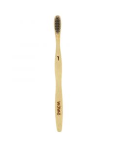 Buy Wowe, natural bamboo toothbrush, soft bristles with charcoal, 4 pcs. | Florida Online Pharmacy | https://florida.buy-pharm.com