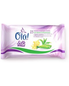 Buy Ola! Silk Sense wet wipes, antibacterial, 15 packs | Florida Online Pharmacy | https://florida.buy-pharm.com