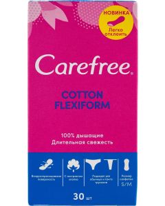 Buy Carefree FlexiForm Panty Liners, breathable, 30 pcs | Florida Online Pharmacy | https://florida.buy-pharm.com