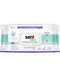 Buy Seni Wet wipes Classic with aloe vera and allantoin, 68 pcs | Florida Online Pharmacy | https://florida.buy-pharm.com
