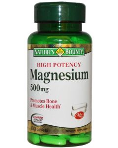 Buy Magnesium 'Nature's Bounty', tablets 500 mg, # 100  | Florida Online Pharmacy | https://florida.buy-pharm.com