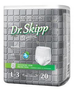Buy Dr.Skipp diaper pants for adults, size L-3, (100-140 cm), 20 pcs., breathable | Florida Online Pharmacy | https://florida.buy-pharm.com