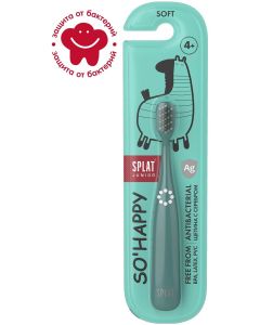 Buy Splat Junior Toothbrush , with silver ions, soft bristles, for ages 4+, turquoise | Florida Online Pharmacy | https://florida.buy-pharm.com